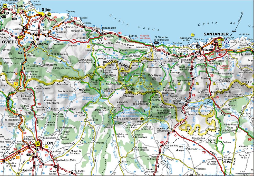 11+ Cordillera Cantabrica Picos De Europa Mapa Fisico PNG