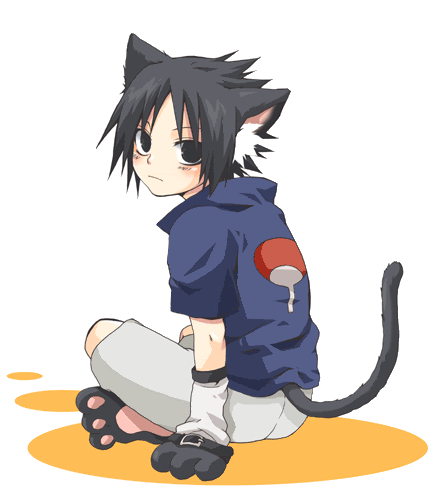 Cute Cat Sasuke gif by anima_2009 | Photobucket