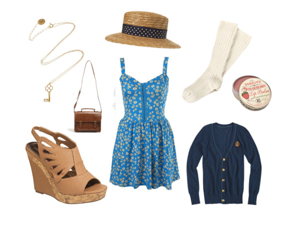 daisy dress,polyvore