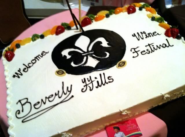 Beverly Hills Wine Festival 2012 cake