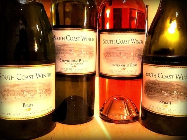 Wines of South Coast Winery 