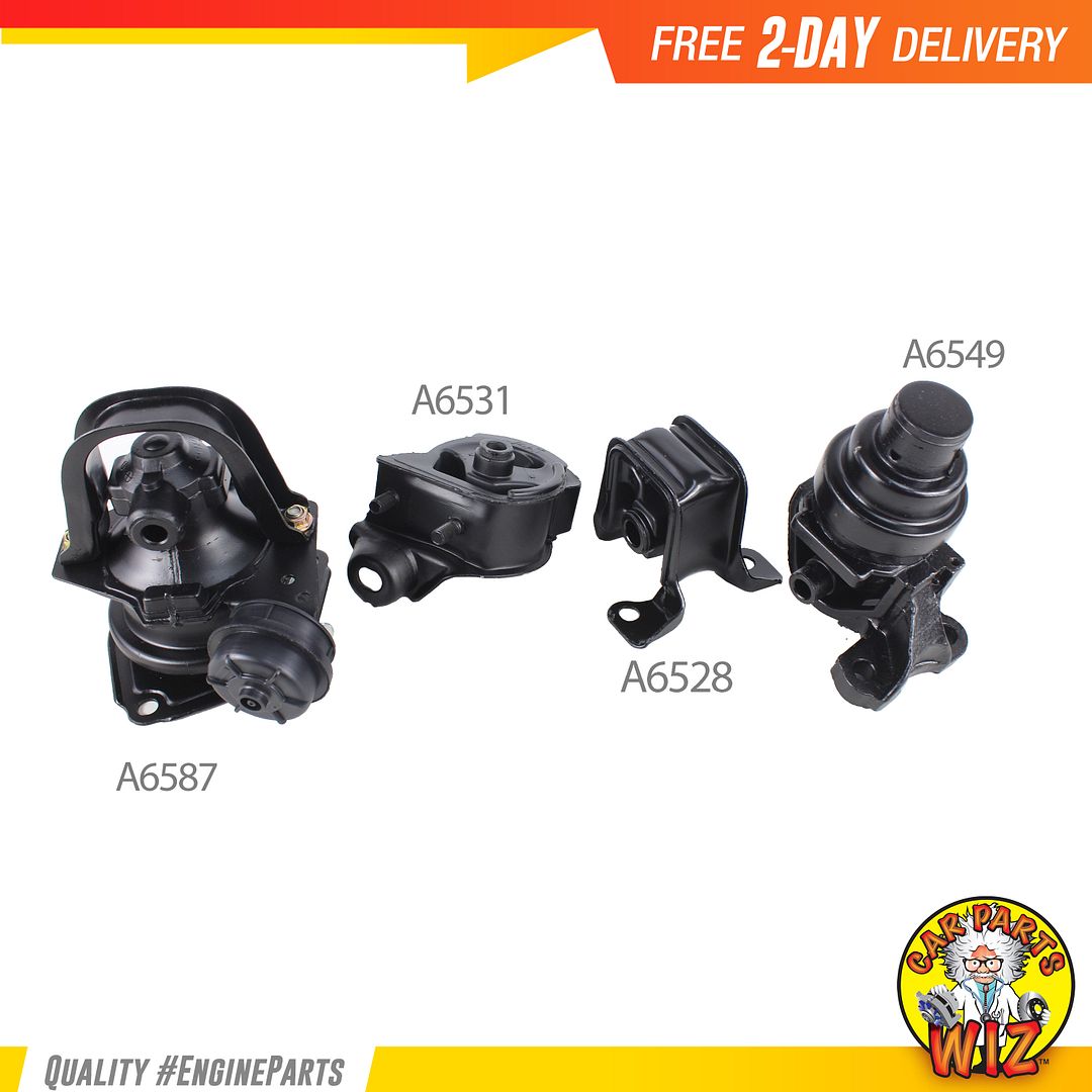 w//o Solenoid 95-98 for Honda Odyssey 2.2L 2.3L for Auto Motor/&Trans Mount 4PCS