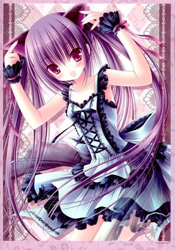 Purple Neko Girl Photo by Hypermonkeygirl | Photobucket