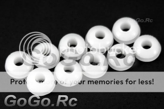 40 Pcs 450 / 500 Canopy Grommet Nuts for T Rex Helicopter White 