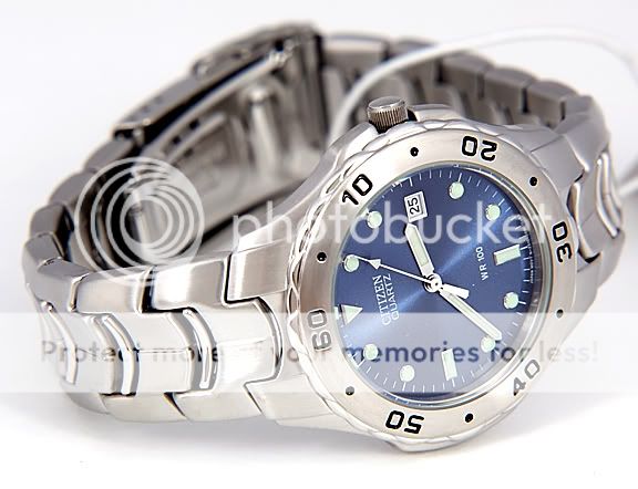 MENS CITIZEN QUARTZ BLUE DIAL WATCH BK0860 56L  